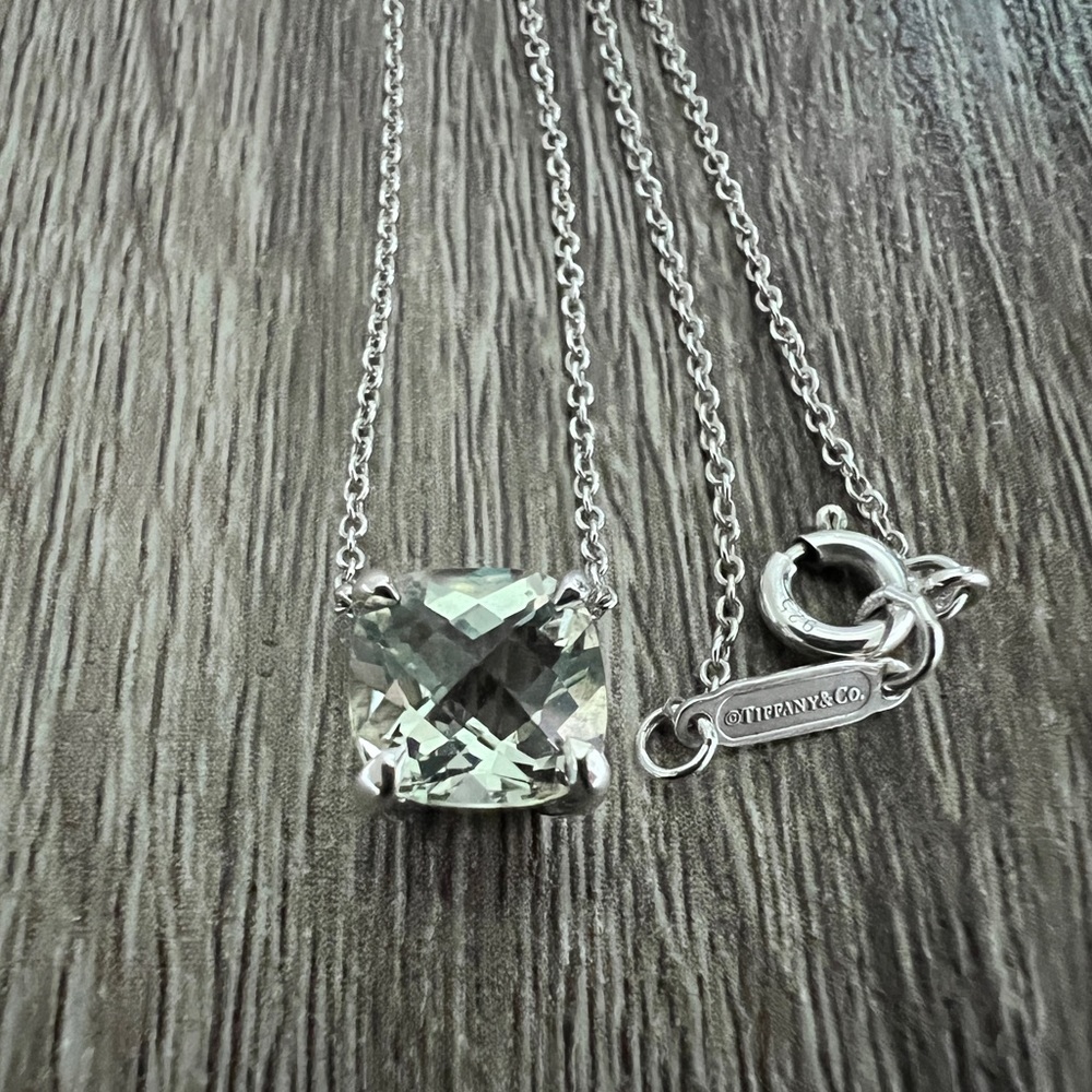 Prasolite necklace